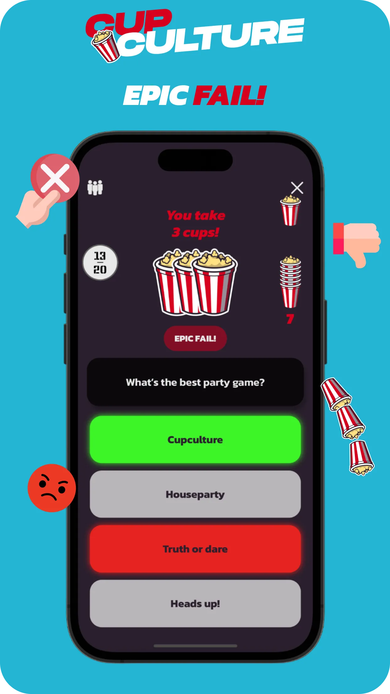 Wrong answer app preview
